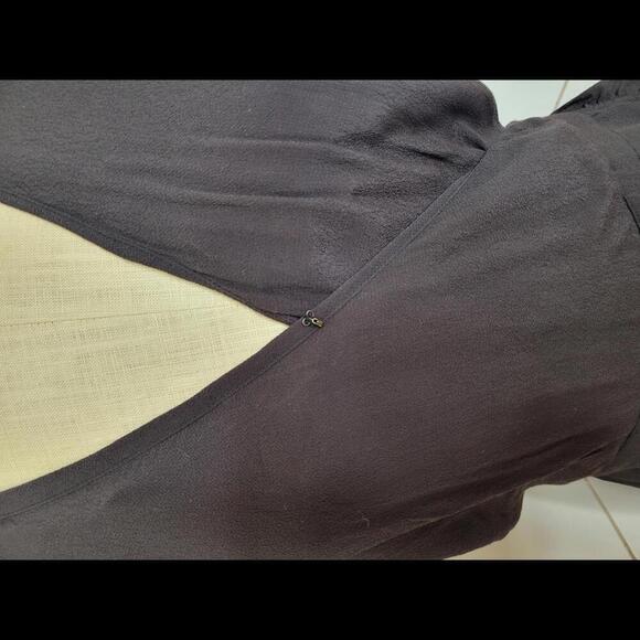 J CREW large (?) Black mini dress with ruffles - Picture 2 of 6